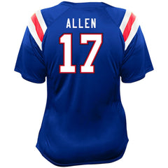 Josh Allen  Women's Plus Size Name & Number Raglan Lace V-Neck T-Shirt - Buffalo Bills