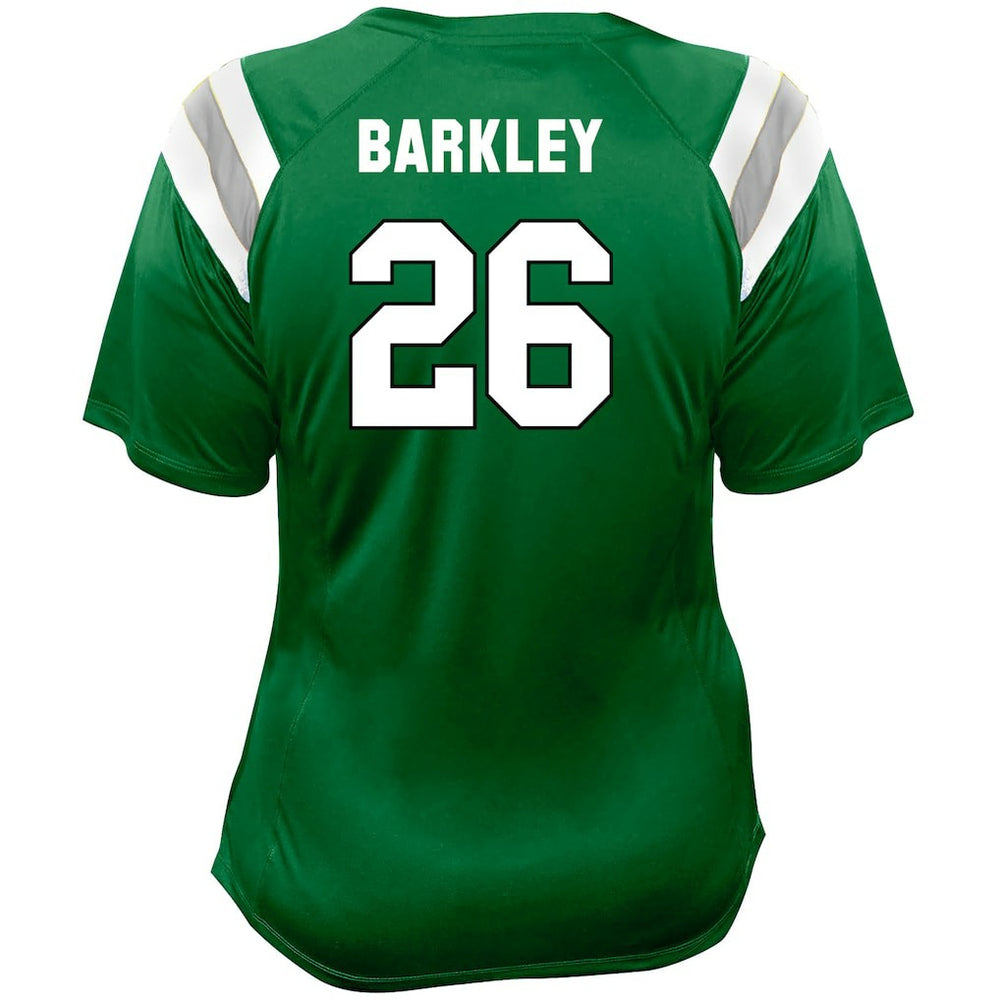 Saquon Barkley  Women's Plus Size Name & Number Raglan Lace V-Neck T-Shirt - Philadelphia Eagles
