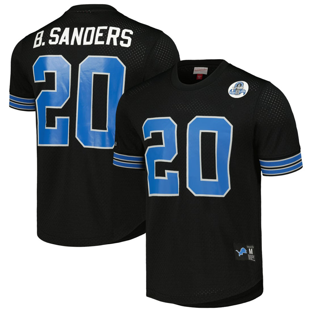 Barry Sanders  Big & Tall Mesh Player Name & Number Shirt - Detroit Lions