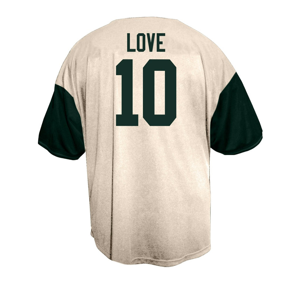 Jordan Love  Big & Tall Baseball Button-Up Shirt - Green Bay Packers