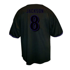 Lamar Jackson  Big & Tall Baseball Button-Up Shirt - Baltimore Ravens