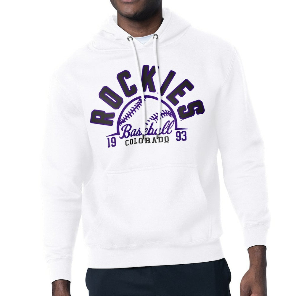 MLB Colorado Rockies Starter Half Ball Team Graphic Pullover Hoodie