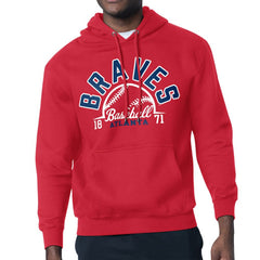 MLB Atlanta Braves Starter Half Ball Team Graphic Pullover Hoodie