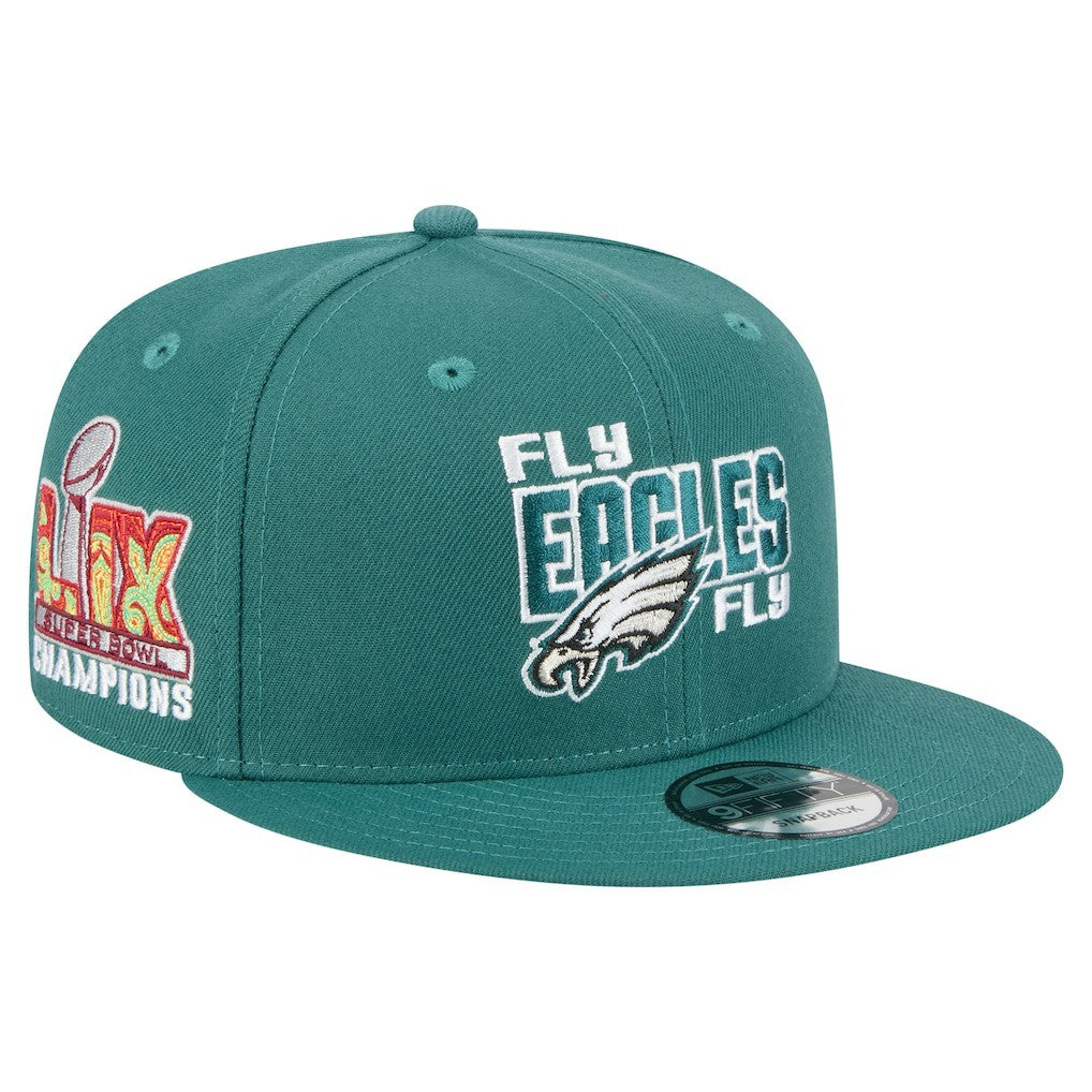 Super Bowl LIX Champions Side Patch 9FIFTY Snapback Hat - Philadelphia Eagles