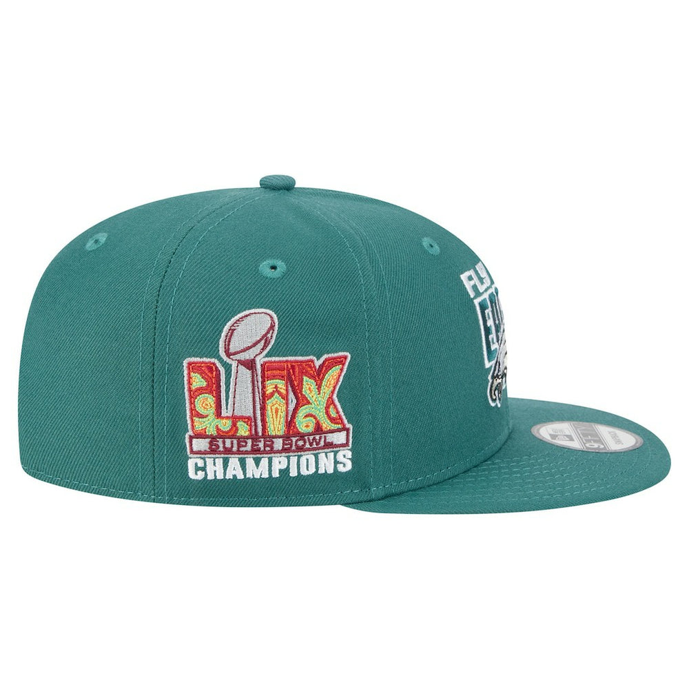 Super Bowl LIX Champions Side Patch 9FIFTY Snapback Hat - Philadelphia Eagles