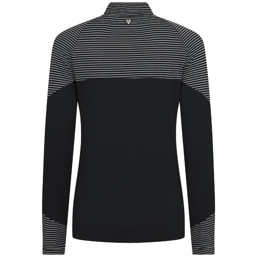 MLB Pittsburgh Pirates Levelwear Women's Classic Stripes Insignia 2.0 Raglan Quarter-Zip Top