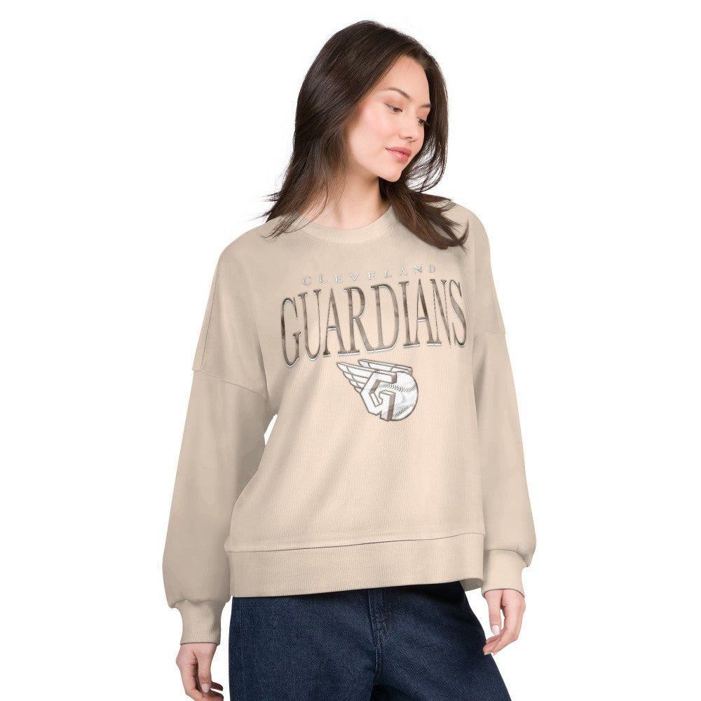 MLB Cleveland Guardians G-III 4Her by Carl Banks Women's Oversized Vet II Sweatshirt