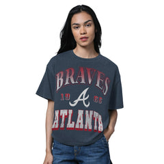 MLB Atlanta Braves Starter Women's Oversized Hall of Fame T-Shirt