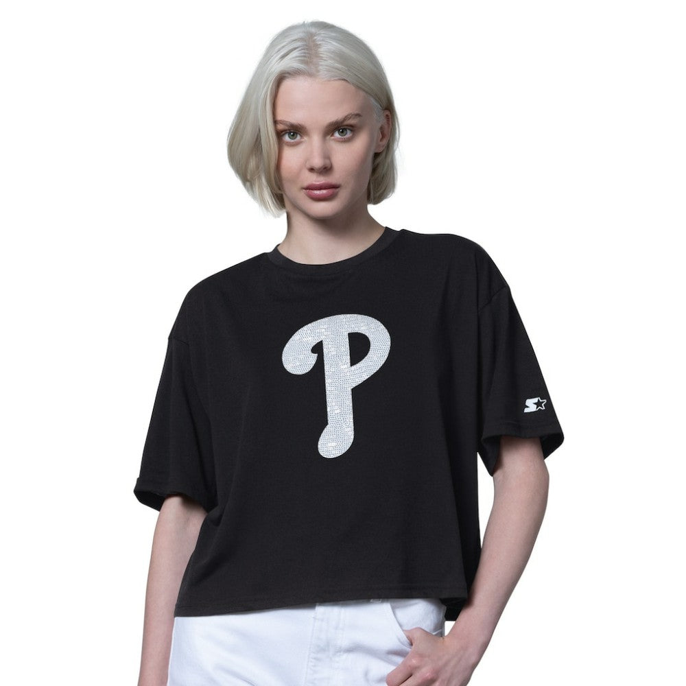 MLB Philadelphia Phillies Starter Women's Holy Grail Boxy Cropped T-Shirt