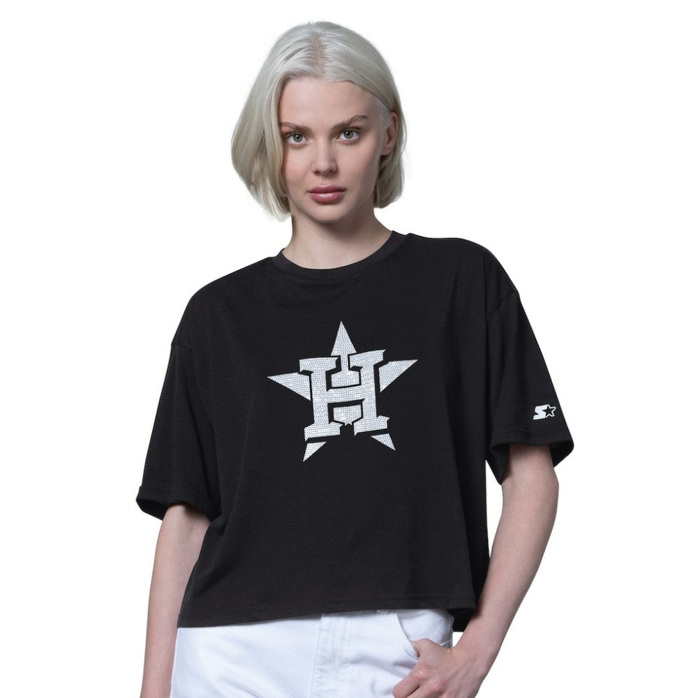 MLB Houston Astros Starter Women's Holy Grail Boxy Cropped T-Shirt