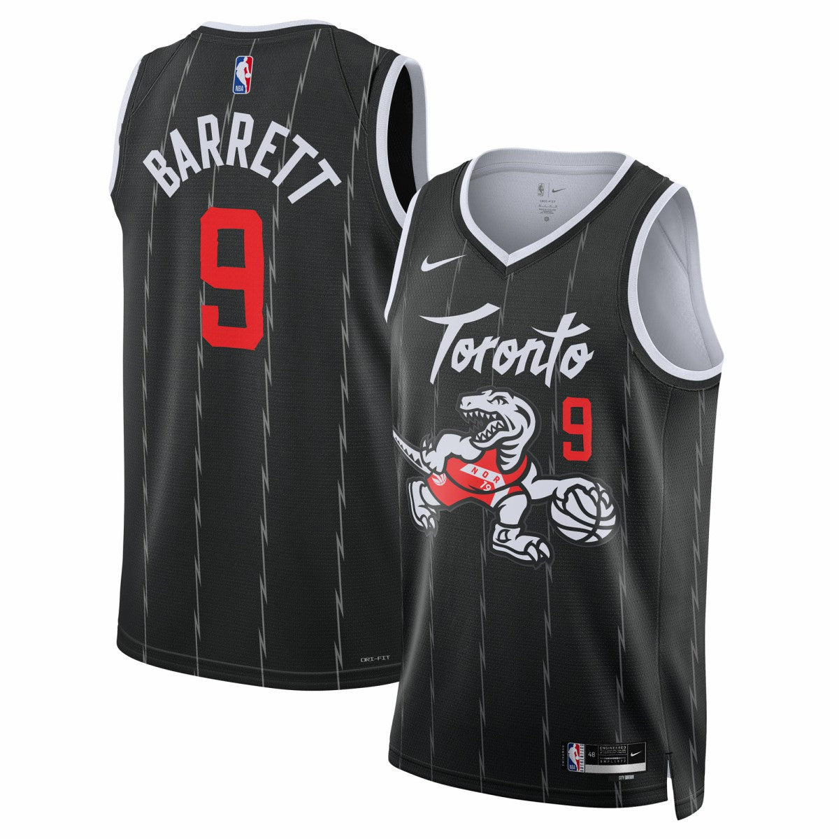 NBA RJ Barrett Toronto Raptors Unisex 2025/26 Swingman Jersey