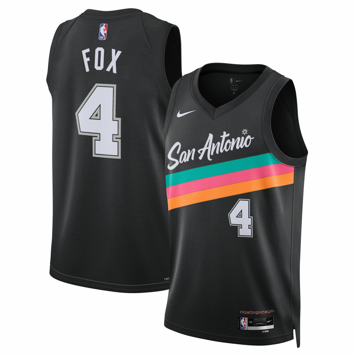 NBA De'Aaron Fox San Antonio Spurs Unisex 2025/26 Swingman Jersey