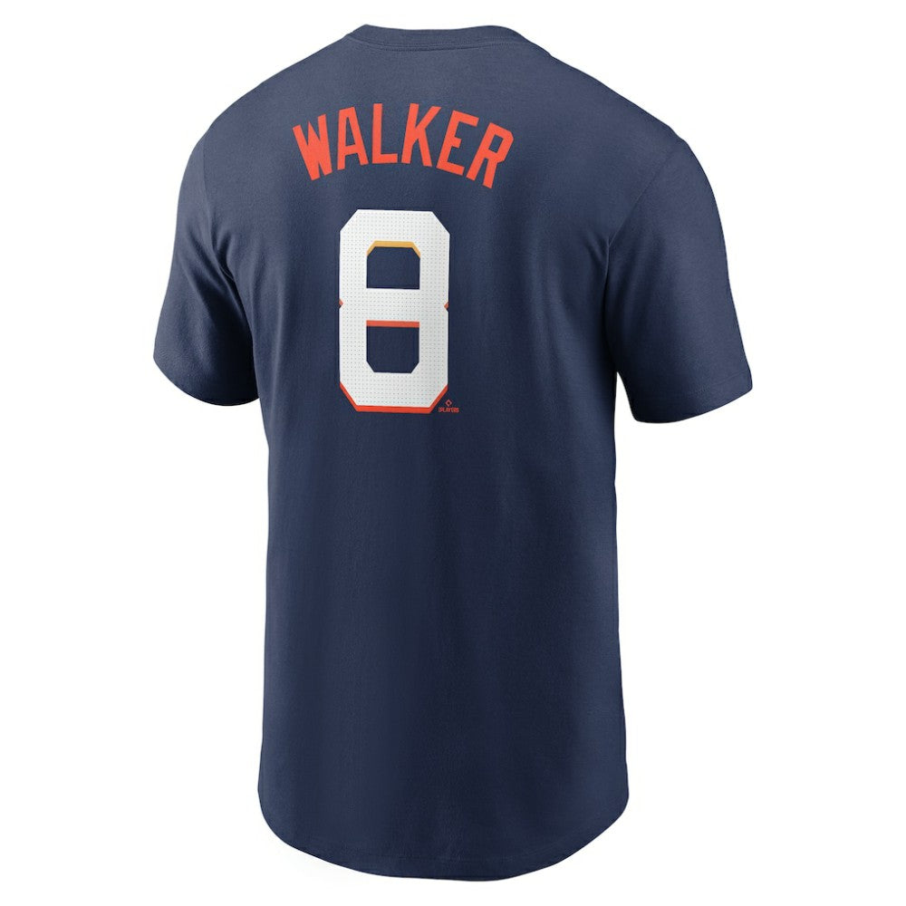 MLB Christian Walker Houston Astros Nike 2025 City Connect Fuse Name & Number T-Shirt
