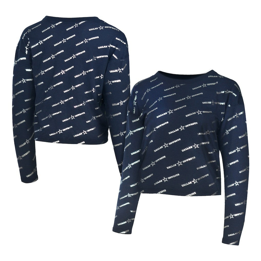 Lauren James Foil Long Sleeve T-Shirt - Dallas Cowboys
