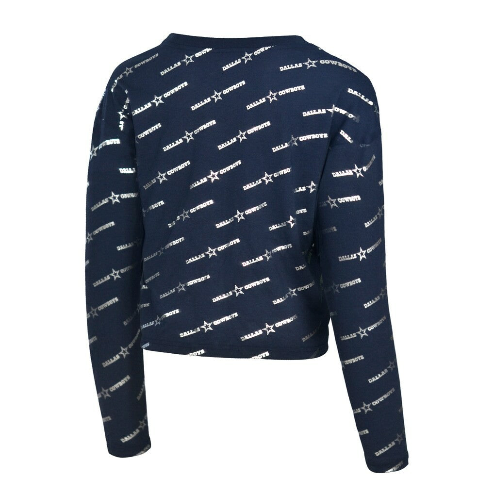 Lauren James Foil Long Sleeve T-Shirt - Dallas Cowboys