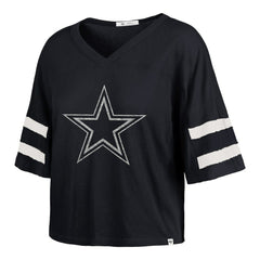 '47 Women's Premier Scout Cropped V-Neck T-Shirt - Dallas Cowboys