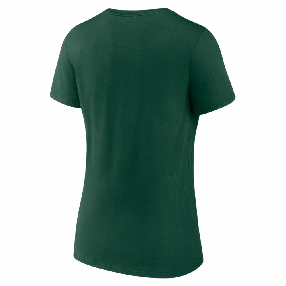 MLB Athletics Women's Logo V-Neck T-Shirt