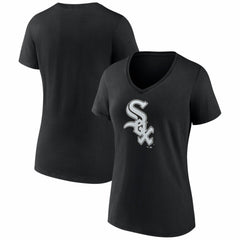 MLB Chicago White Sox Women's Logo V-Neck T-Shirt