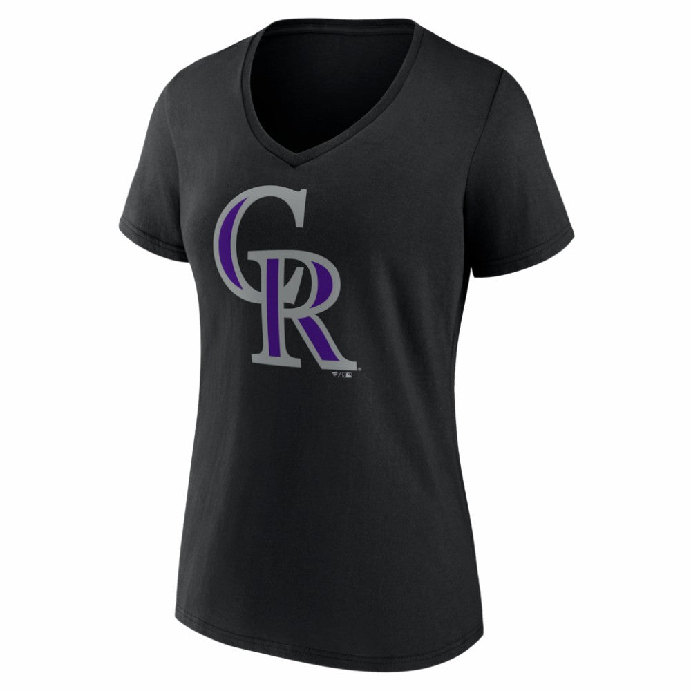 MLB Colorado Rockies Women's Logo V-Neck T-Shirt