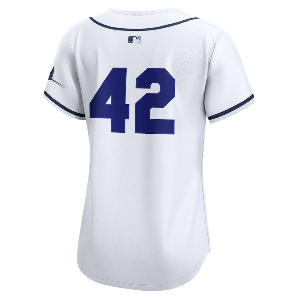 MLB Tampa Bay Rays Nike Home 2025 Jackie Robinson Day Limited Jersey – White