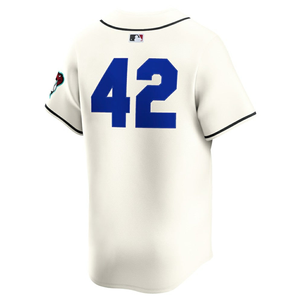 MLB Arizona Diamondbacks Nike Home 2025 Jackie Robinson Day Limited Jersey – Cream