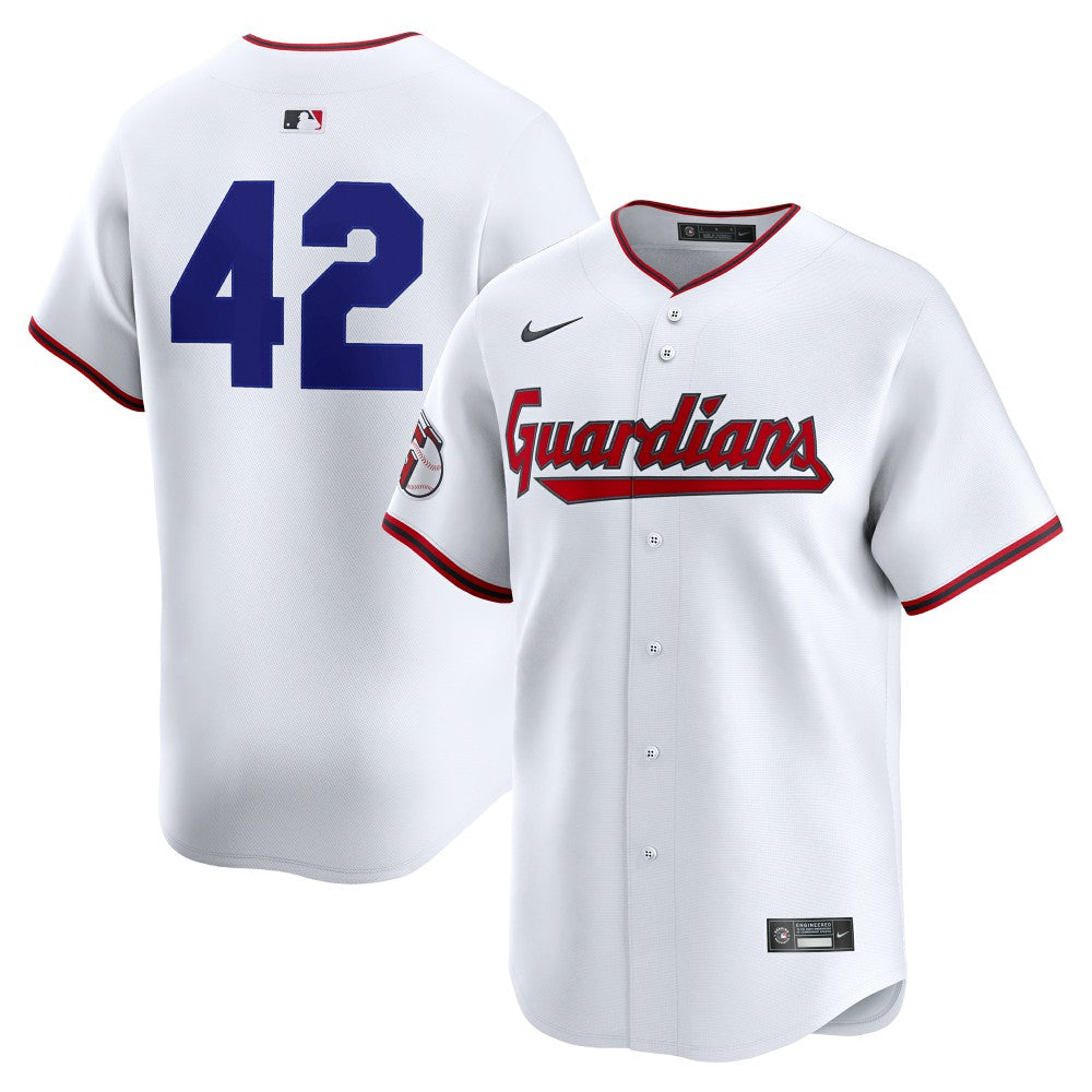 MLB Cleveland Guardians Nike Home 2025 Jackie Robinson Day Limited Jersey – White