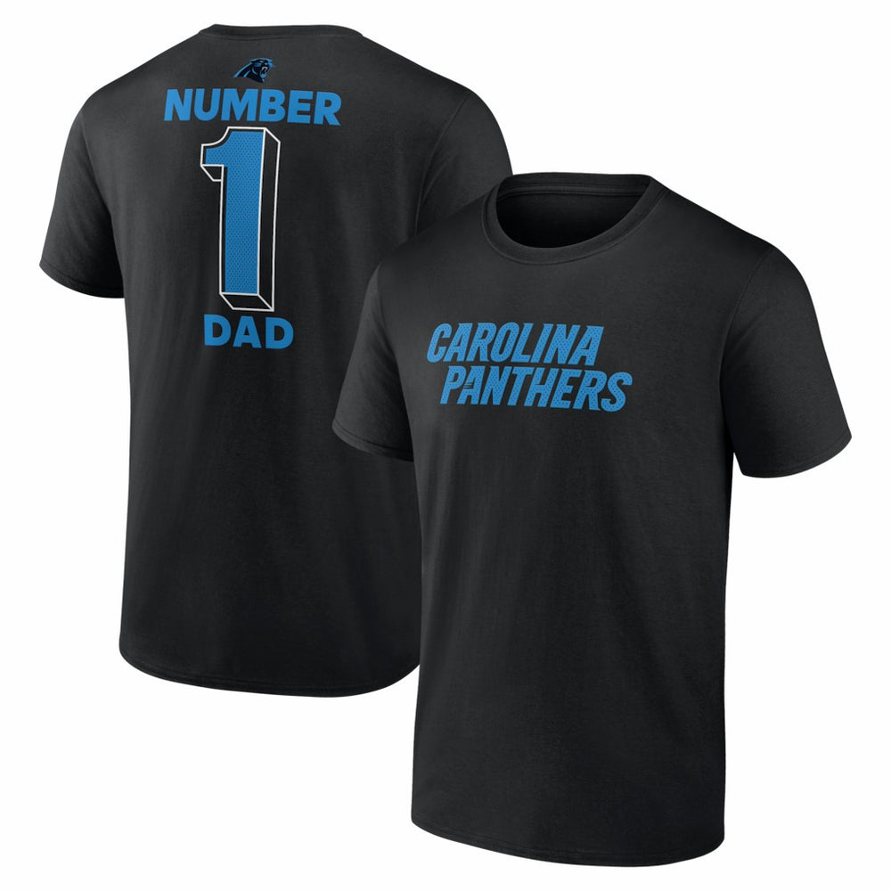 #1 Dad Jersey T-Shirt - Carolina Panthers