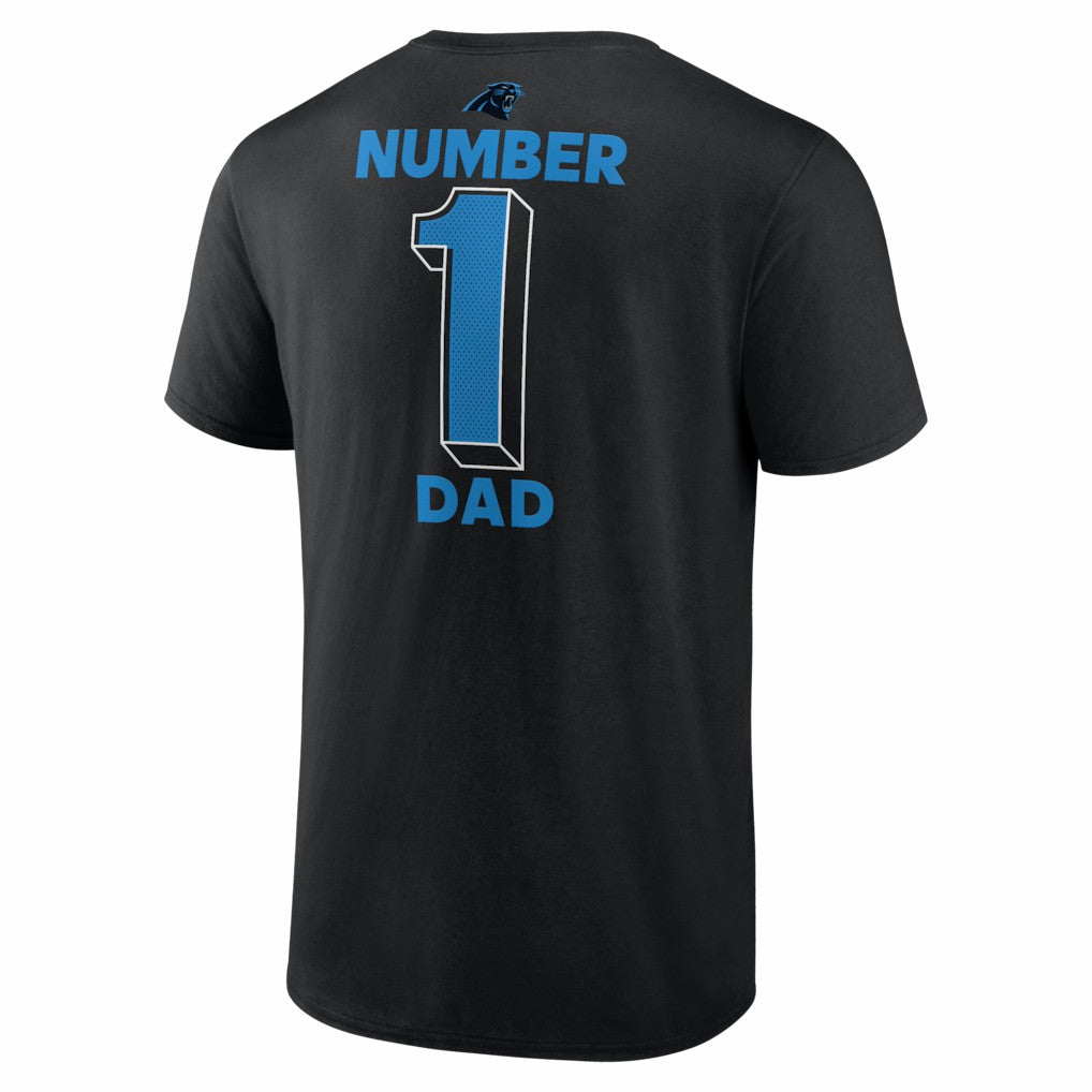 #1 Dad Jersey T-Shirt - Carolina Panthers