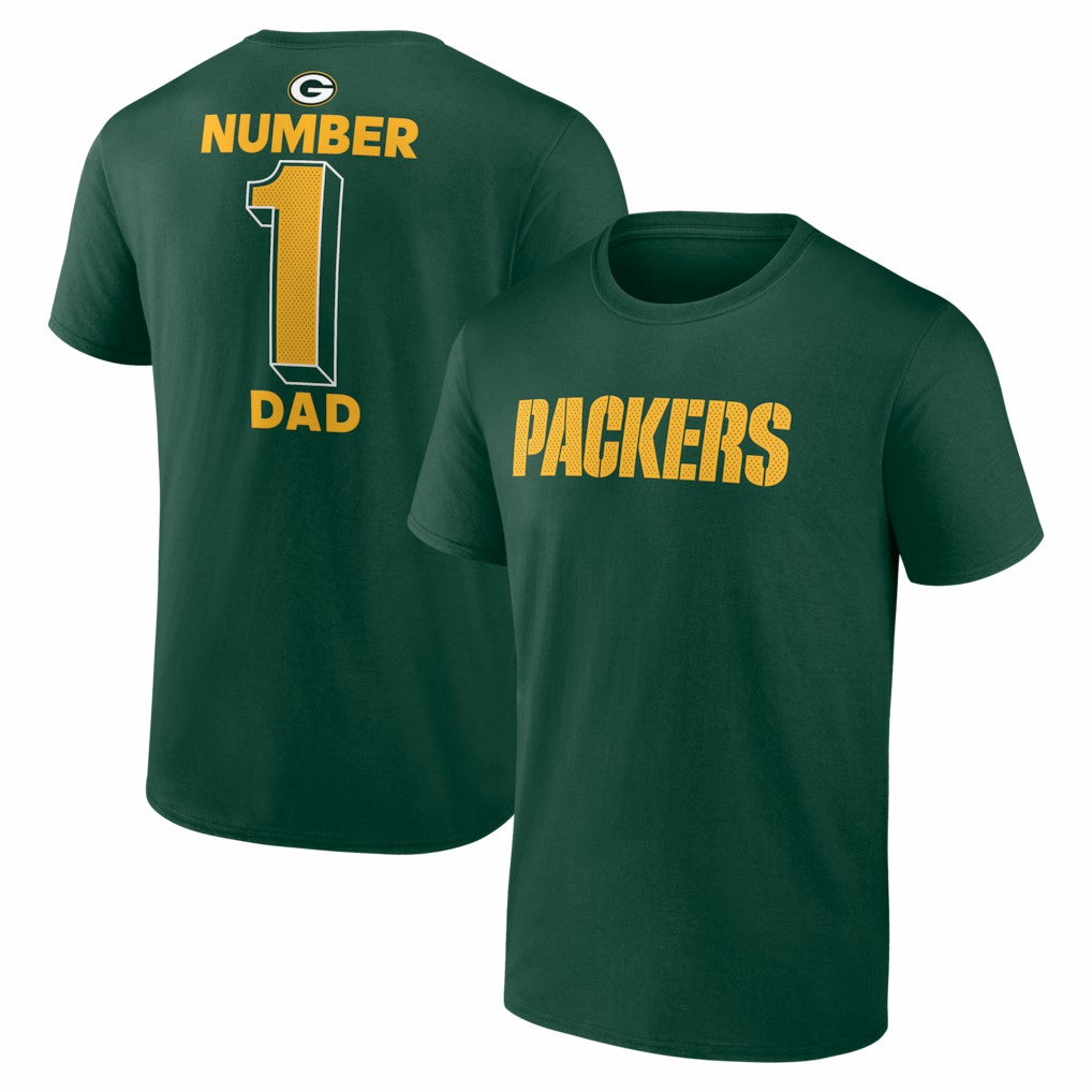 #1 Dad Jersey T-Shirt - Green Bay Packers