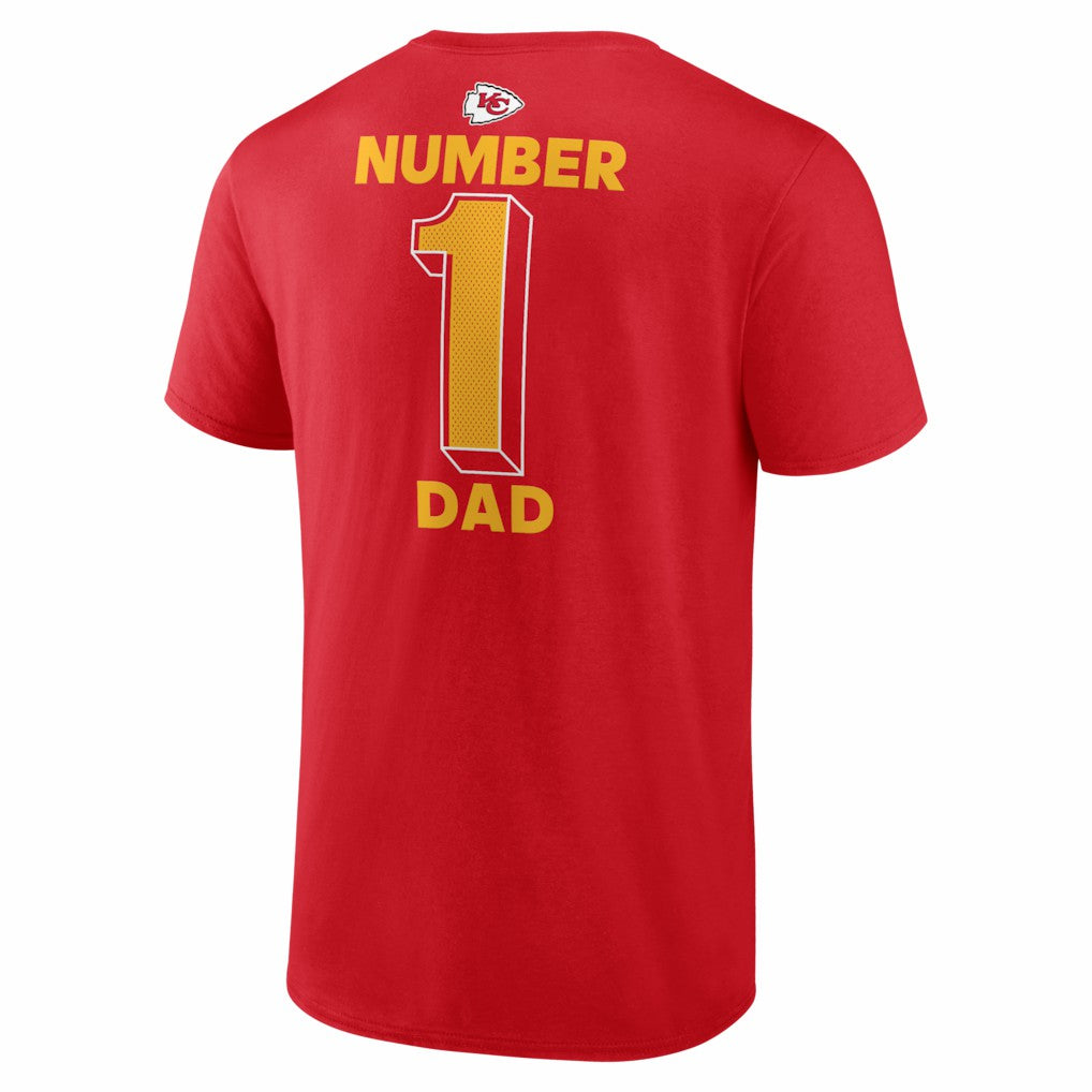 #1 Dad Jersey T-Shirt - Kansas City Chiefs