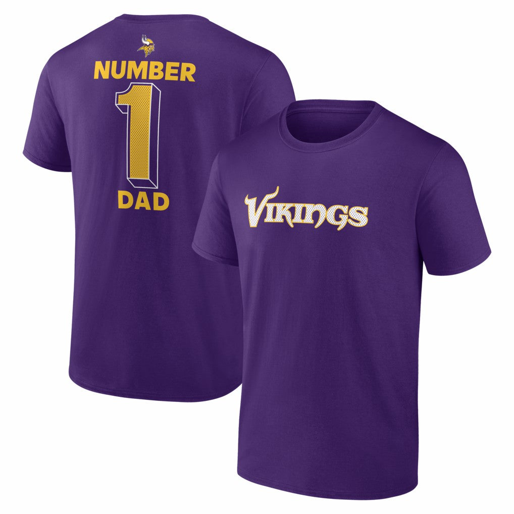 #1 Dad Jersey T-Shirt - Minnesota Vikings