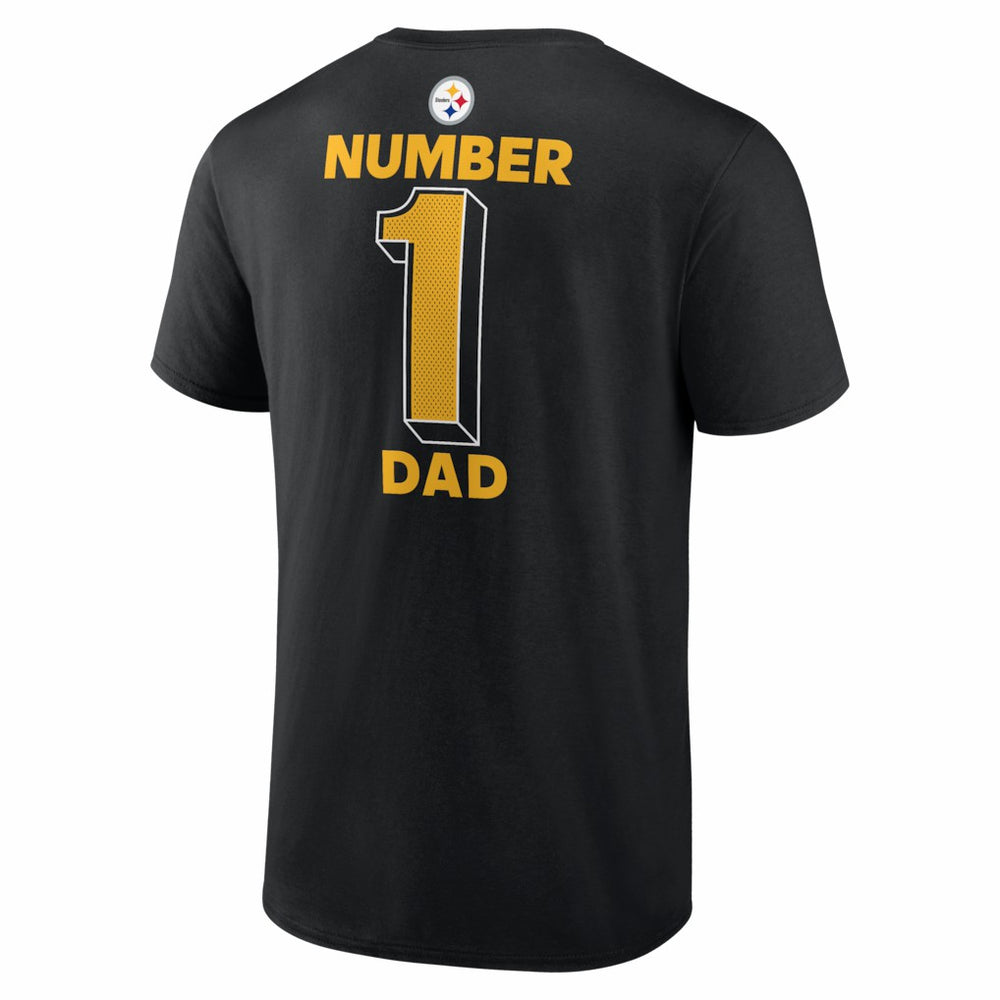 #1 Dad Jersey T-Shirt - Pittsburgh Steelers