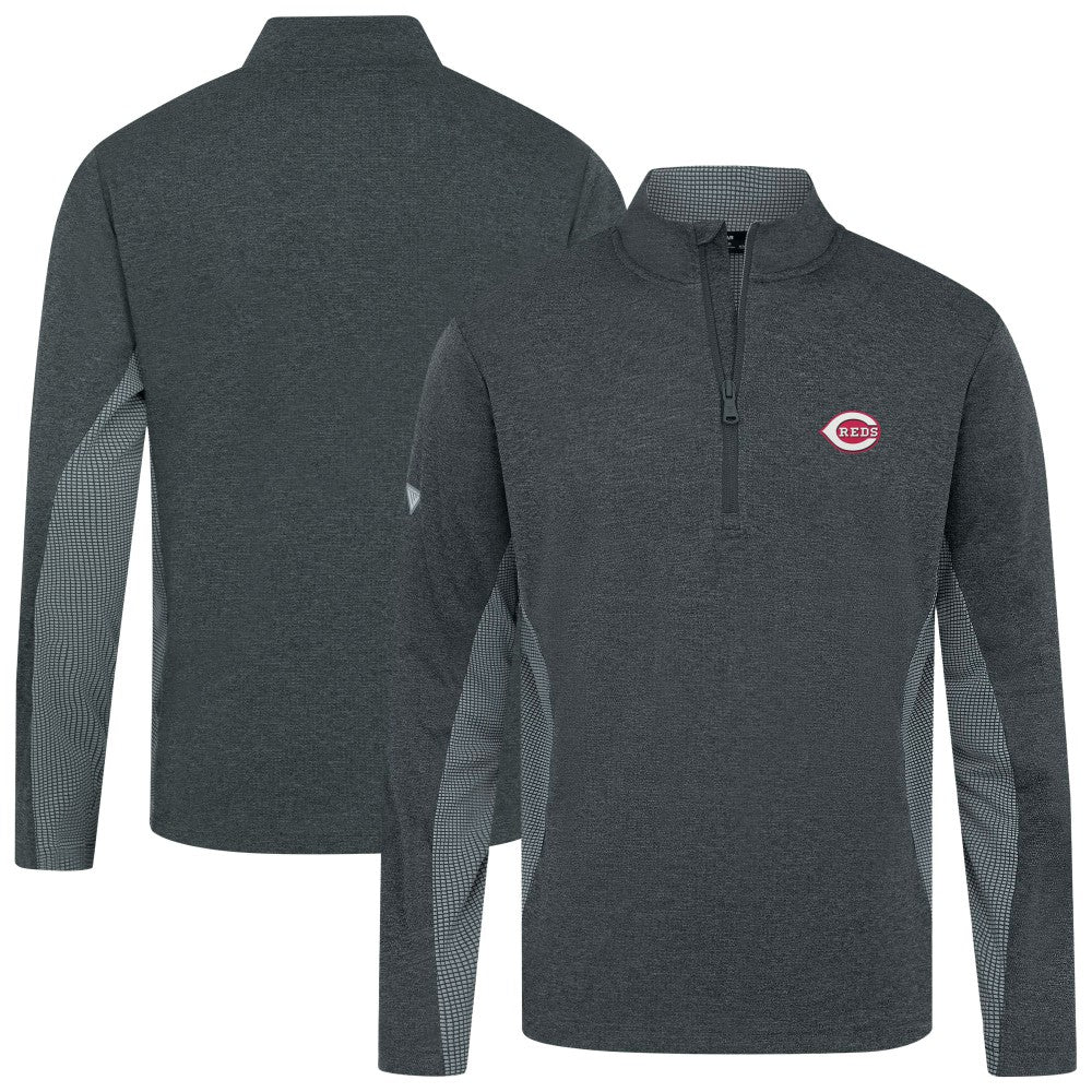 MLB Cincinnati Reds Levelwear Waffle Insignia 2.0 Quarter-Zip Pullover
