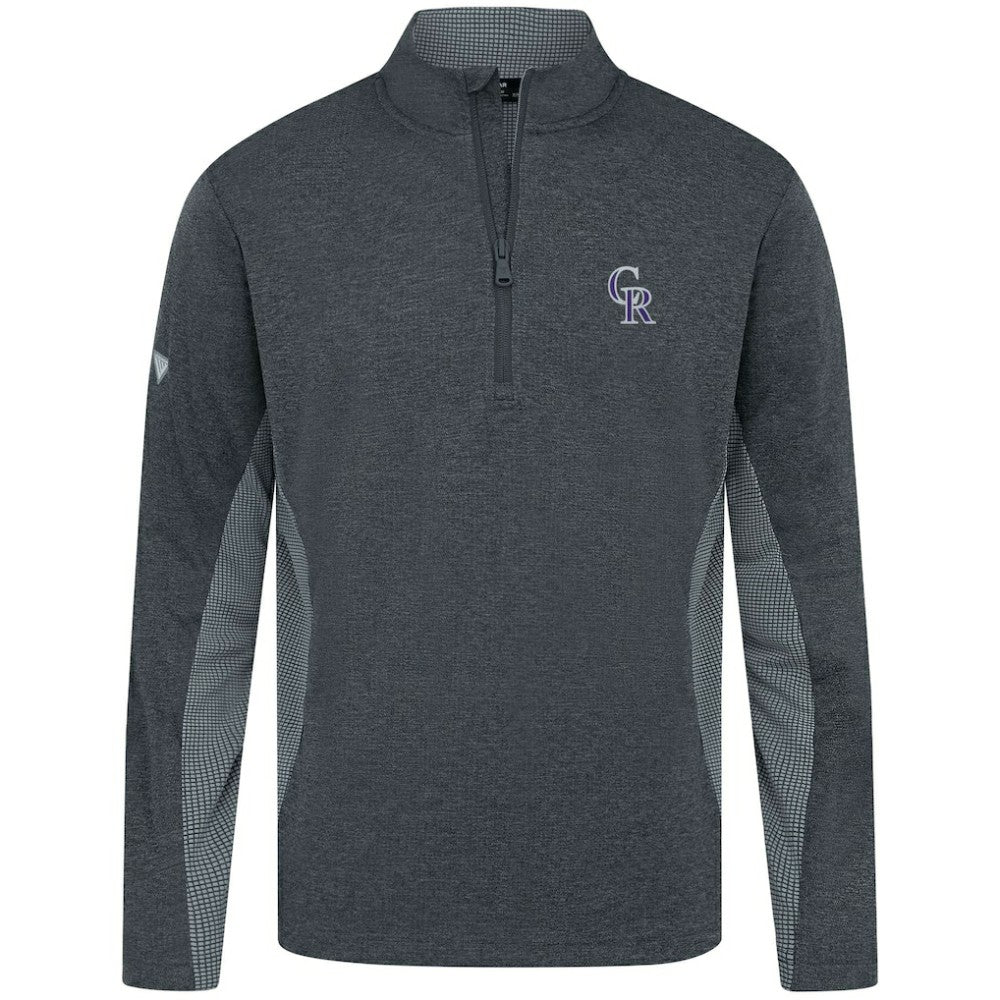 MLB Colorado Rockies Levelwear Waffle Insignia 2.0 Quarter-Zip Pullover