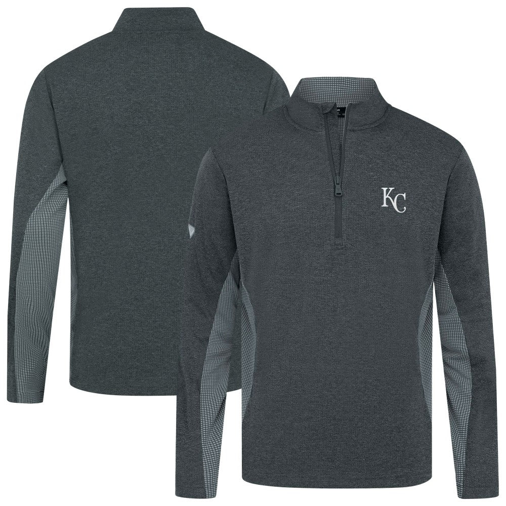 MLB Kansas City Royals Levelwear Waffle Insignia 2.0 Quarter-Zip Pullover
