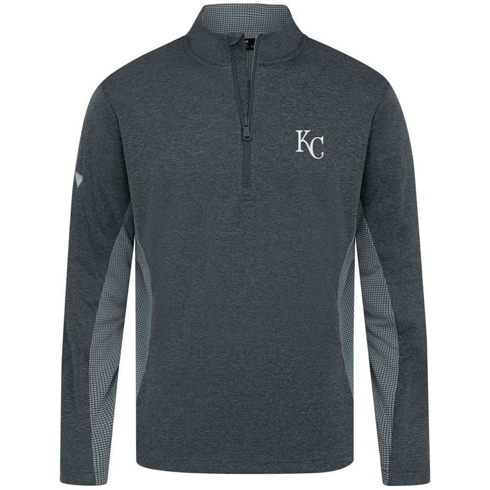 MLB Kansas City Royals Levelwear Waffle Insignia 2.0 Quarter-Zip Pullover
