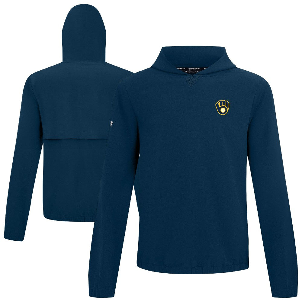 MLB Milwaukee Brewers Levelwear Action Insignia 2.0 Pullover Hoodie