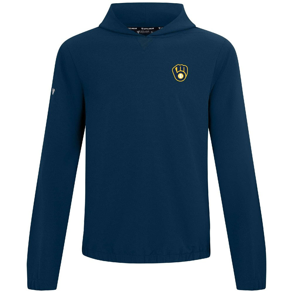 MLB Milwaukee Brewers Levelwear Action Insignia 2.0 Pullover Hoodie