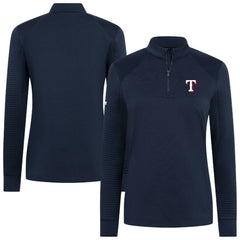 MLB Texas Rangers Levelwear Women's Power Insignia 2.0 Quarter-Zip Pullover Top