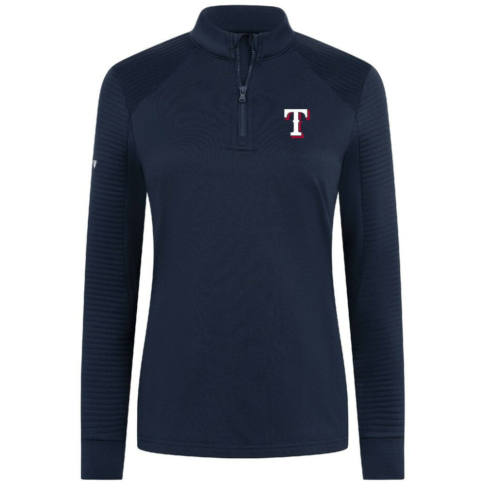 MLB Texas Rangers Levelwear Women's Power Insignia 2.0 Quarter-Zip Pullover Top