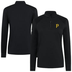 MLB Pittsburgh Pirates Levelwear Women's Power Insignia 2.0 Quarter-Zip Pullover Top