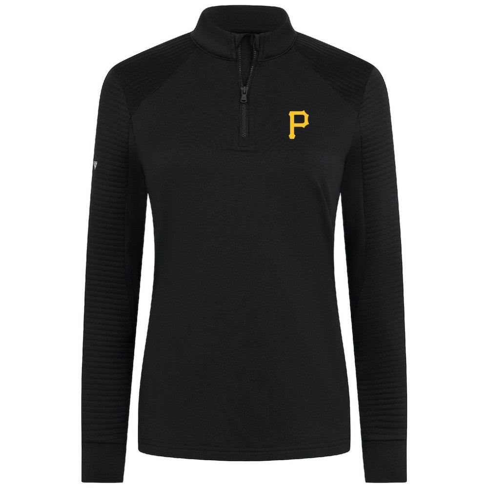 MLB Pittsburgh Pirates Levelwear Women's Power Insignia 2.0 Quarter-Zip Pullover Top