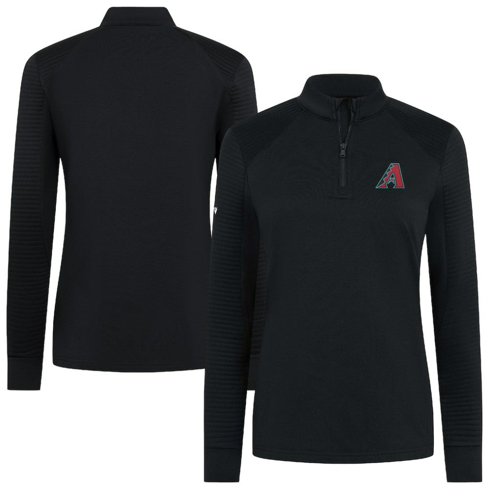 MLB Arizona Diamondbacks Levelwear Women's Power Insignia 2.0 Quarter-Zip Pullover Top
