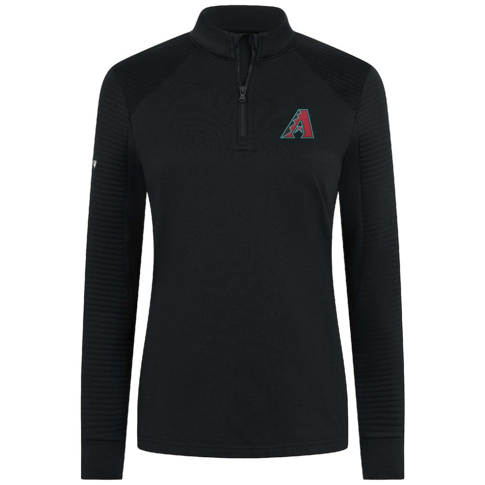 MLB Arizona Diamondbacks Levelwear Women's Power Insignia 2.0 Quarter-Zip Pullover Top