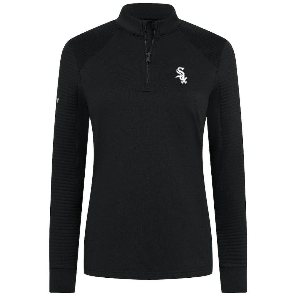 MLB Chicago White Sox Levelwear Women's Power Insignia 2.0 Quarter-Zip Pullover Top