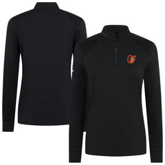 MLB Baltimore Orioles Levelwear Women's Power Insignia 2.0 Quarter-Zip Pullover Top