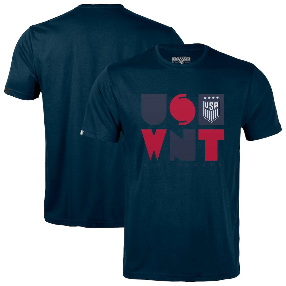 USWNT Levelwear Richmond Full On T-Shirt -  Navy