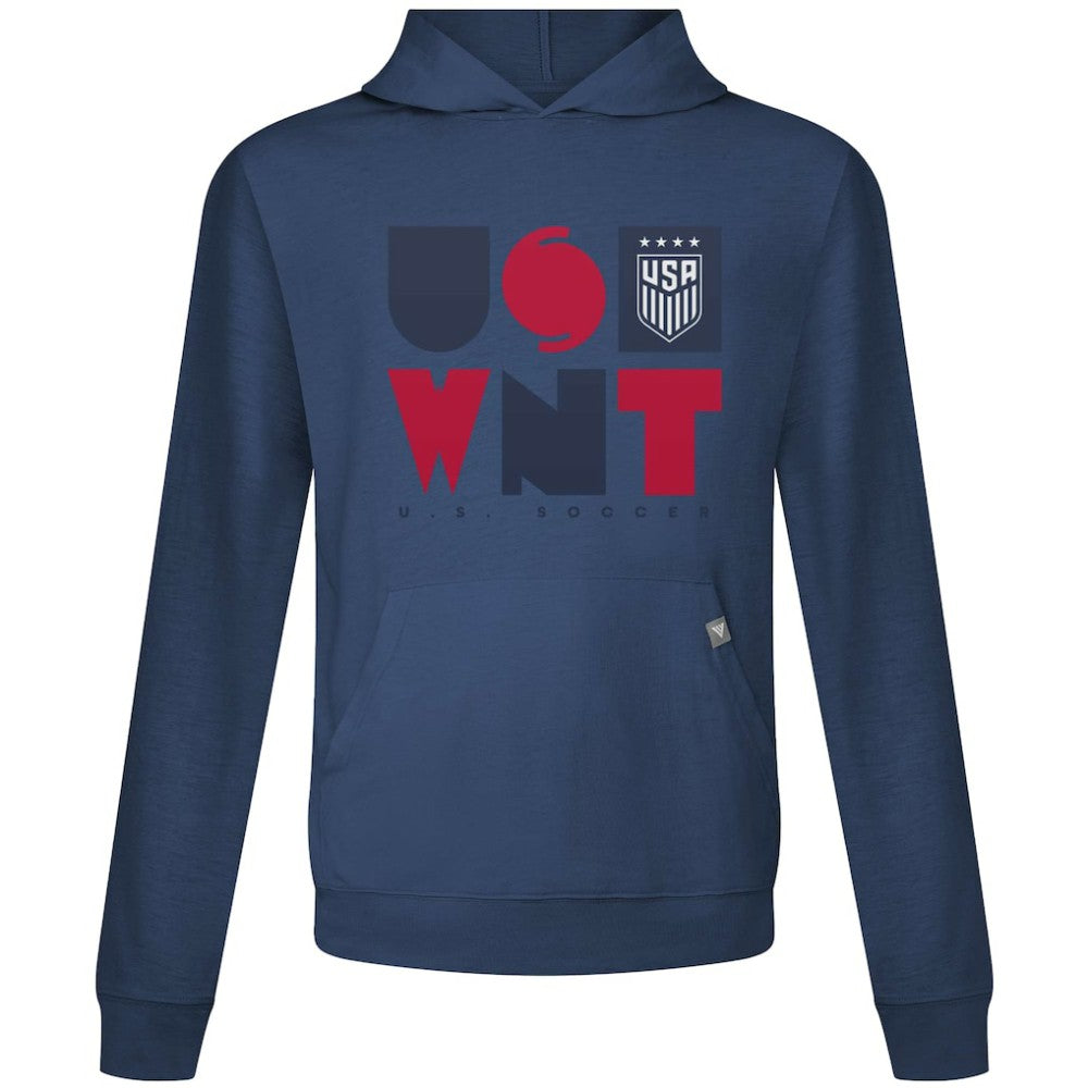 USWNT Levelwear Relay Full On Pullover Hoodie -  Navy