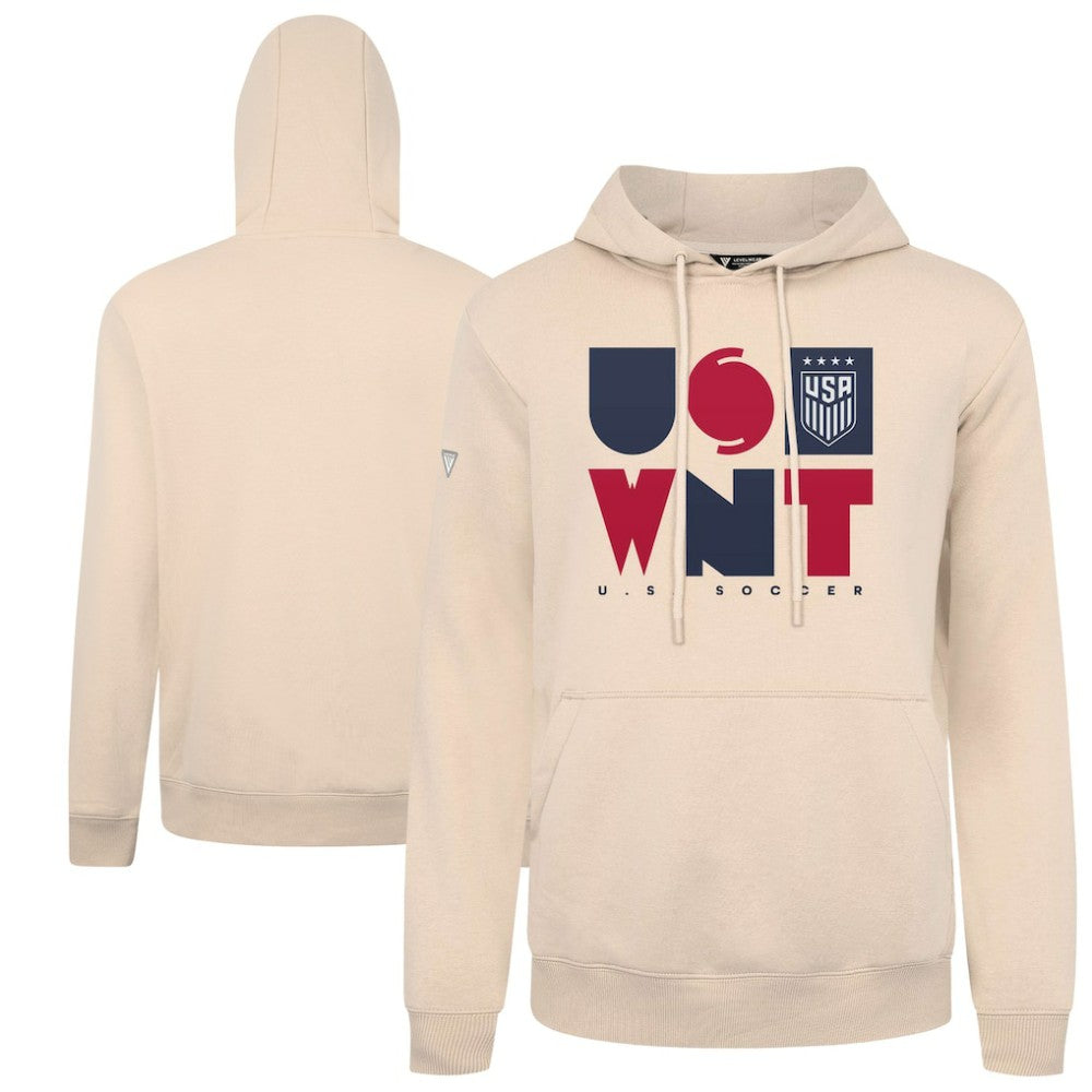 USWNT Levelwear Podium Full On Pullover Hoodie -  Khaki