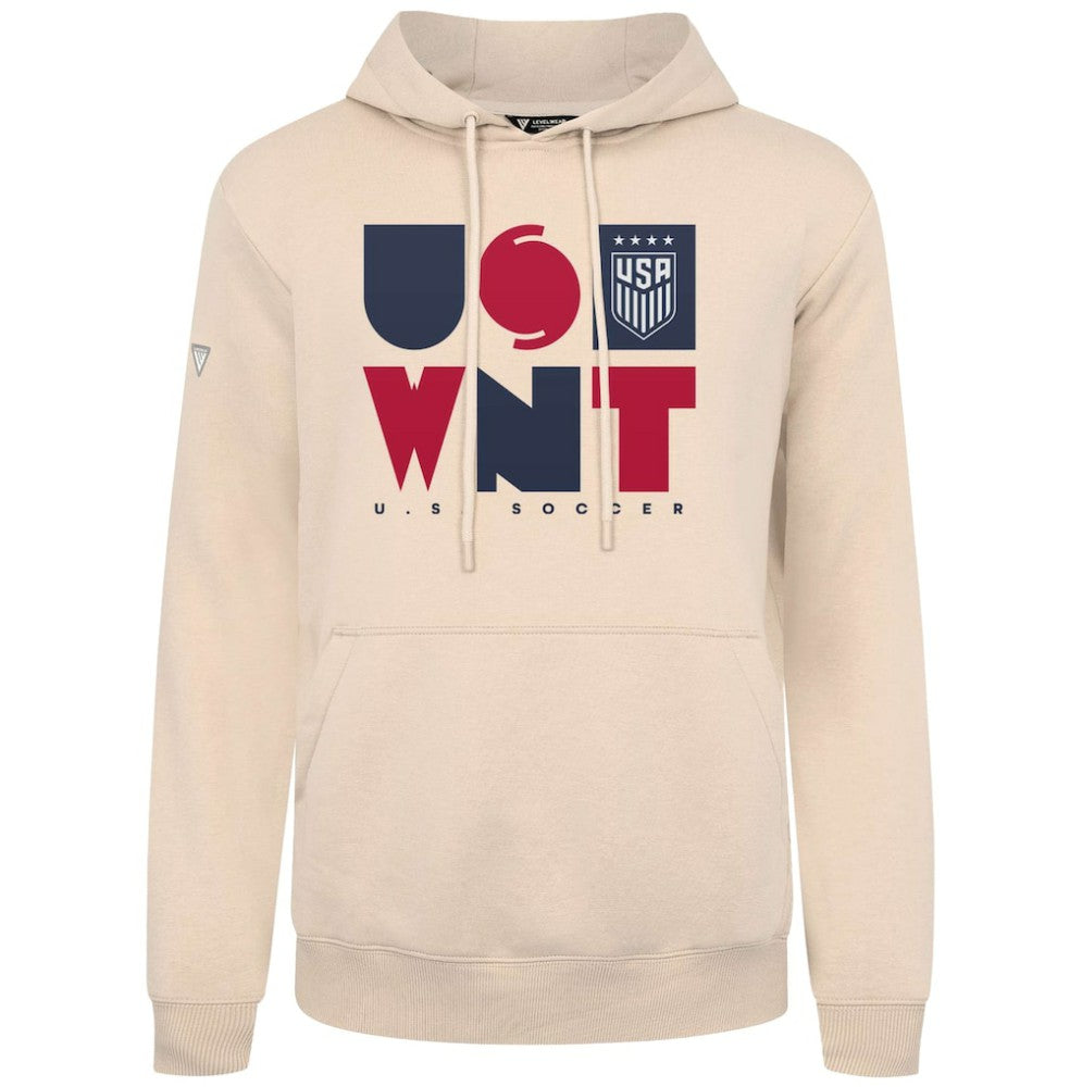 USWNT Levelwear Podium Full On Pullover Hoodie -  Khaki
